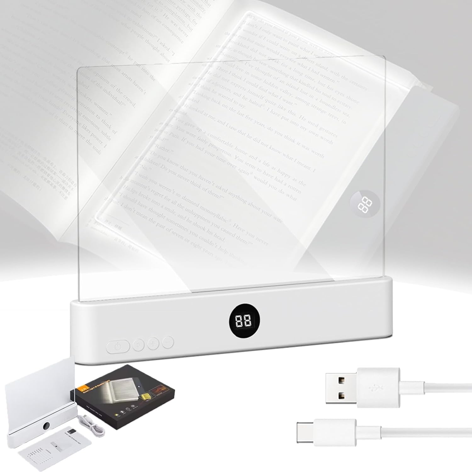 Smart Led Reading Light delivers focused page illumination for desk reading