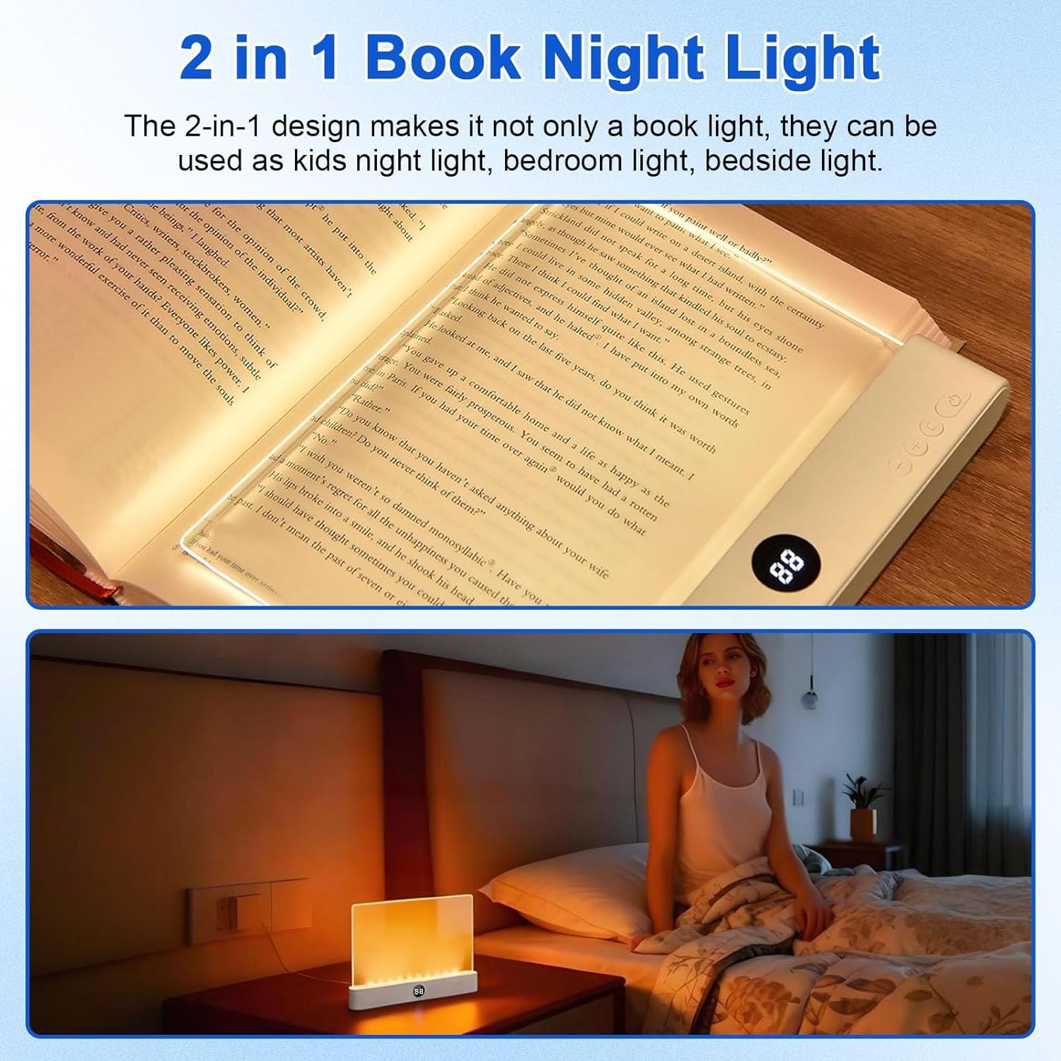 Smart Led Reading Light's scratch-resistant base stays sturdy