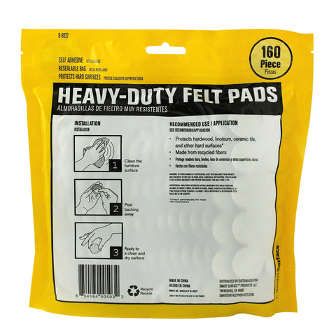 Smart Surface 8827 brown 1-inch felt pad for furniture bottoms.