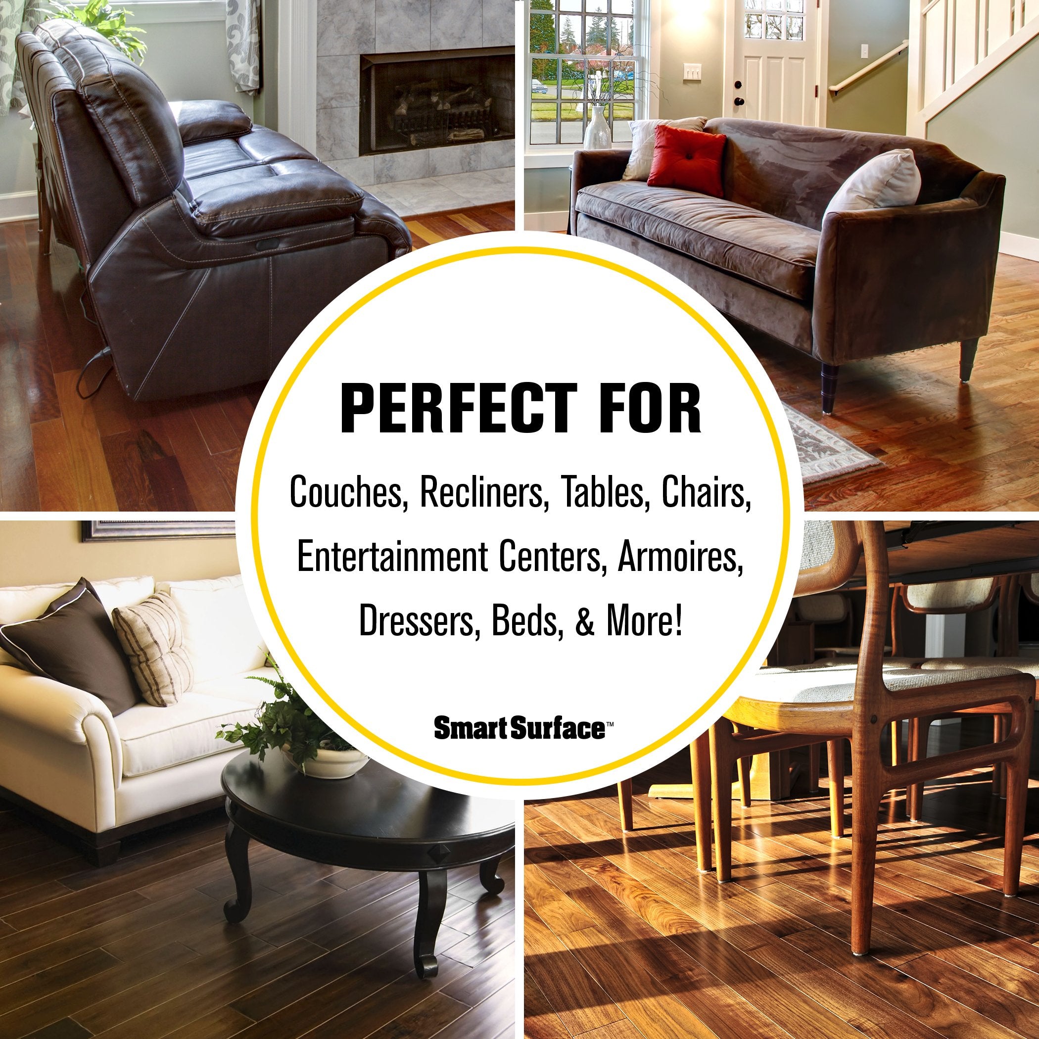 Smart Surface 8827 enhances smooth movement on hard floors.