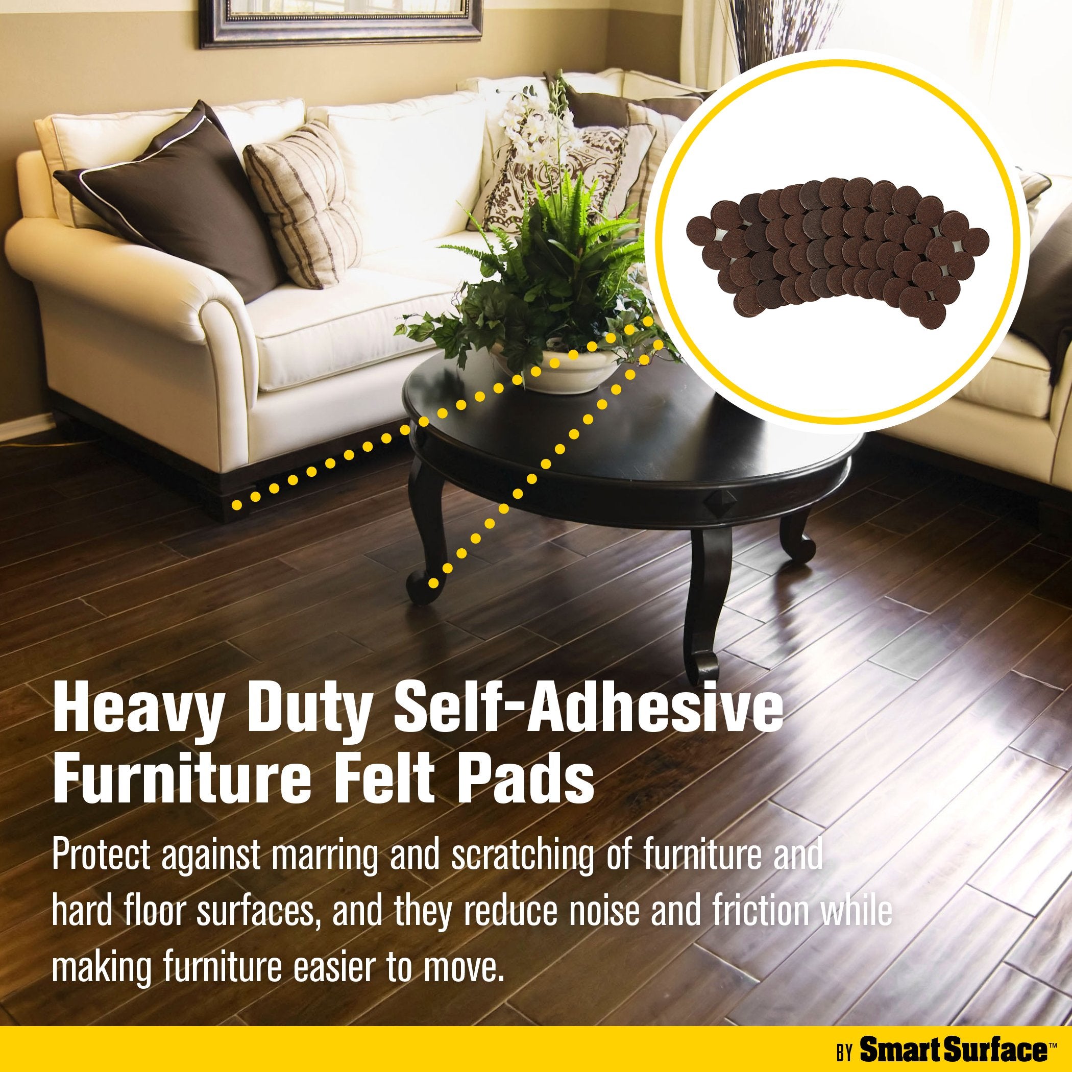 Smart Surface 8827 self-adhesive pad with easy peel and stick.
