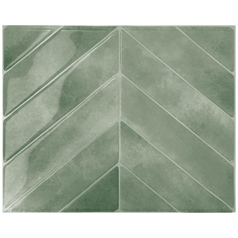 Smart Tiles peel-and-stick backsplash on the kitchen wall for an easy, grout-free upgrade.