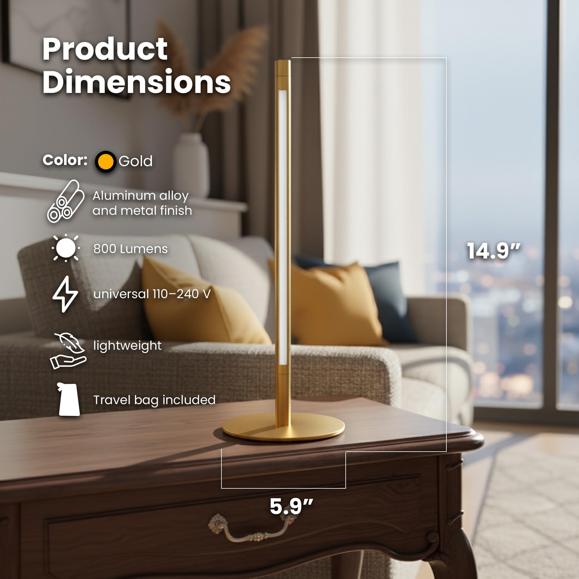 Smart Yid Shabbostick lamp disassembled for compact transportation