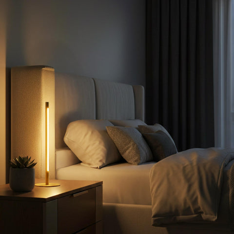 Smart Yid Shabbostick lamp modern design aesthetic in home setting