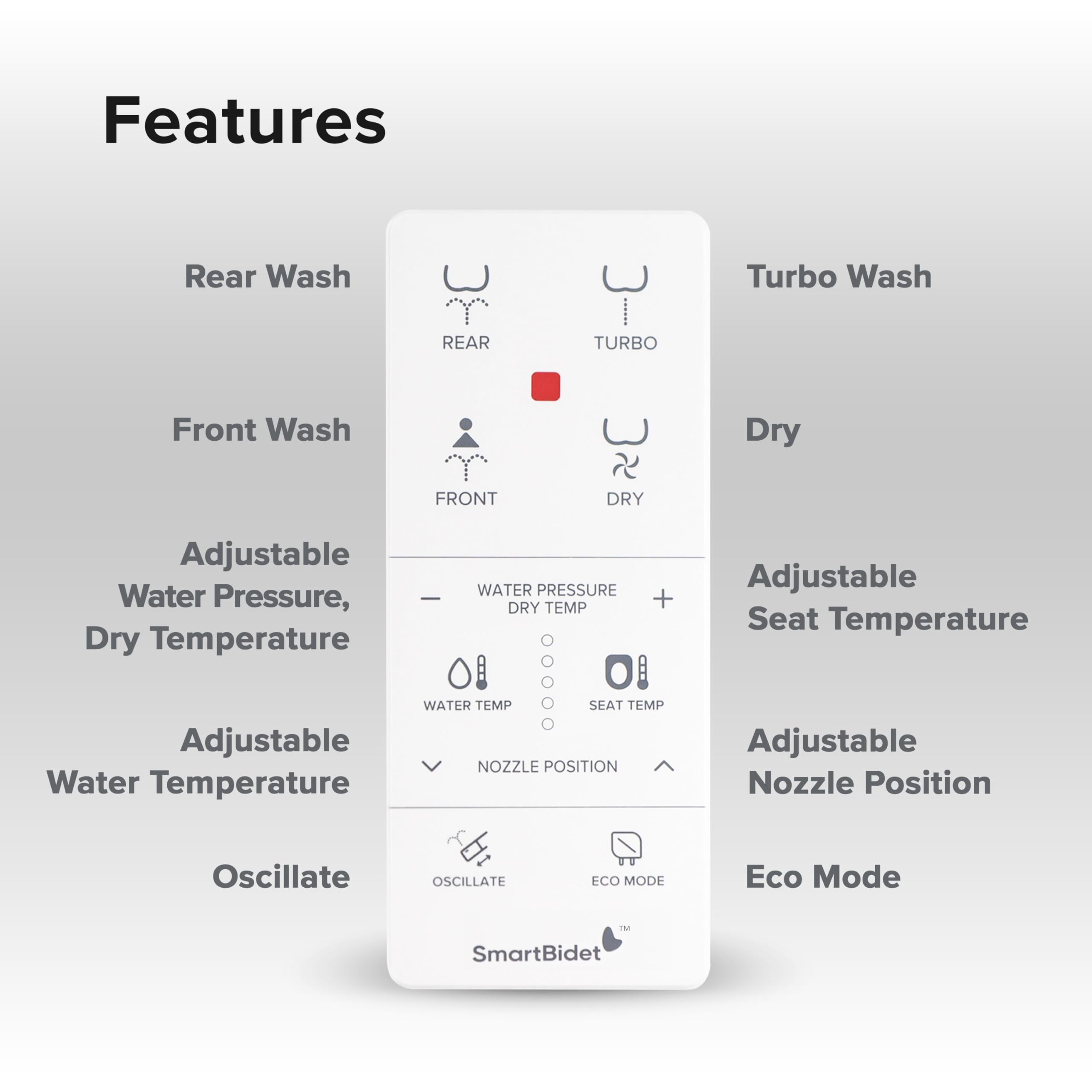 SmartBidet SB-1000WE heated-seat ready for chilly mornings.