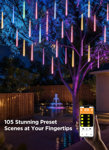 SmartDawn weatherproof icicle lights perform in rain and cold