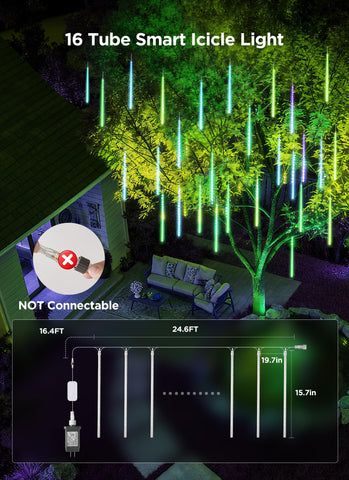 SmartDawn windowsill icicle lights add subtle seasonal glow