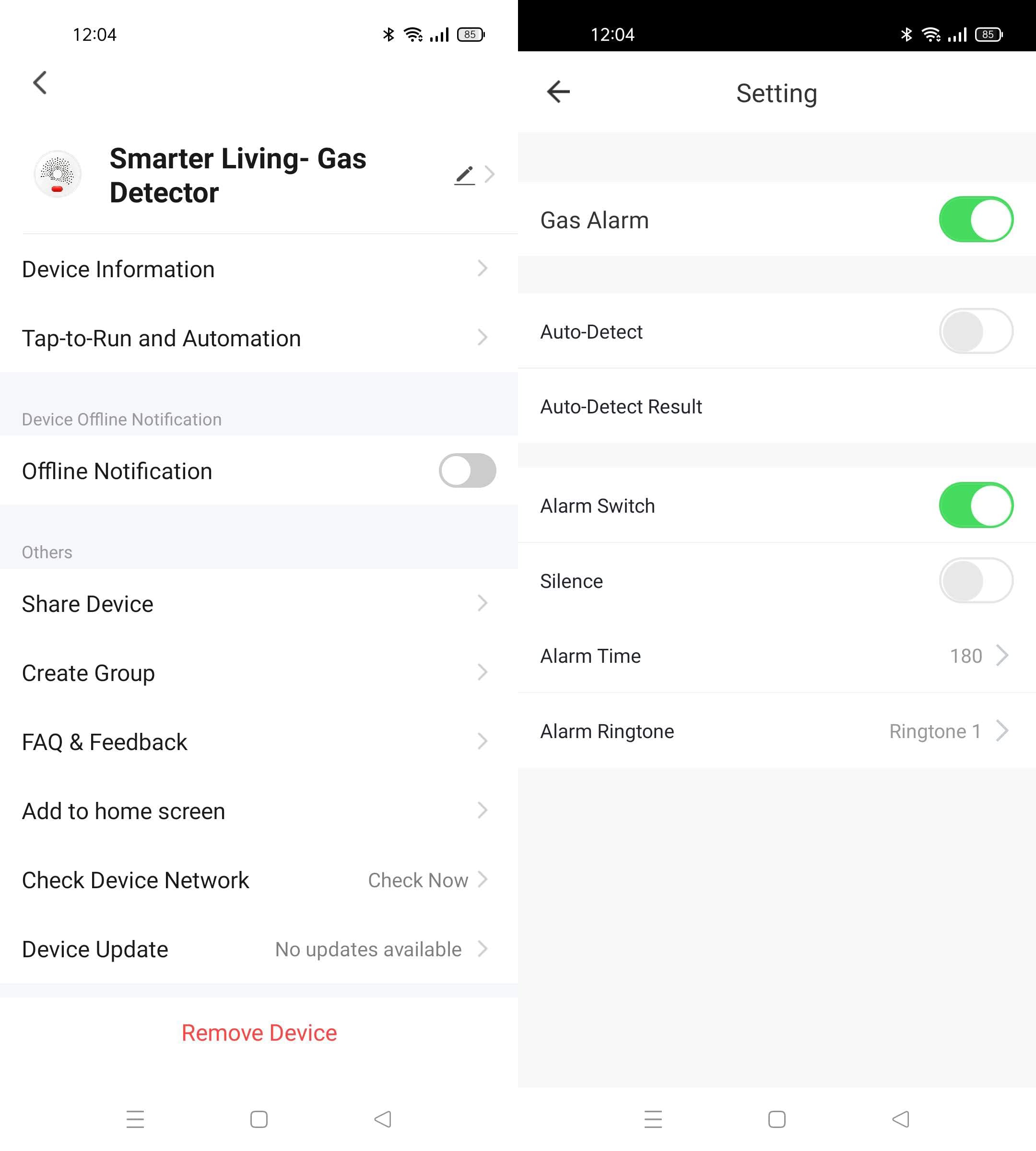 Smarter Living 70dB local alarm active even without WiFi