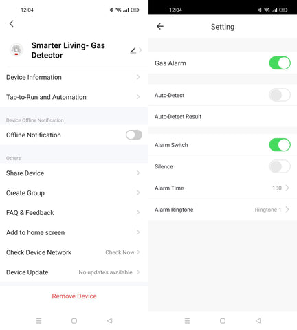 Smarter Living 70dB local alarm active even without WiFi