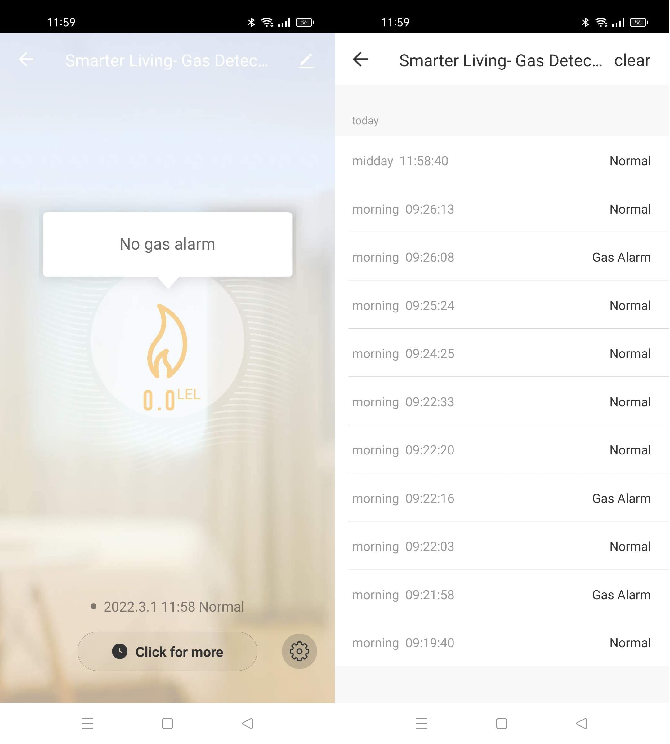 Smarter Living alert notification on phone via Tuya app with instant alerts