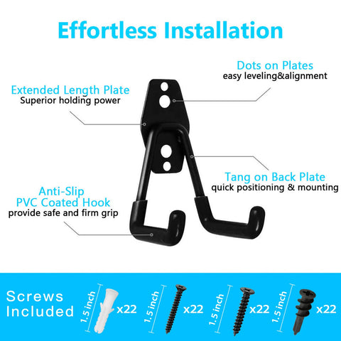SMARTOLOGY extension cord holders keep cords tidy and within reach.