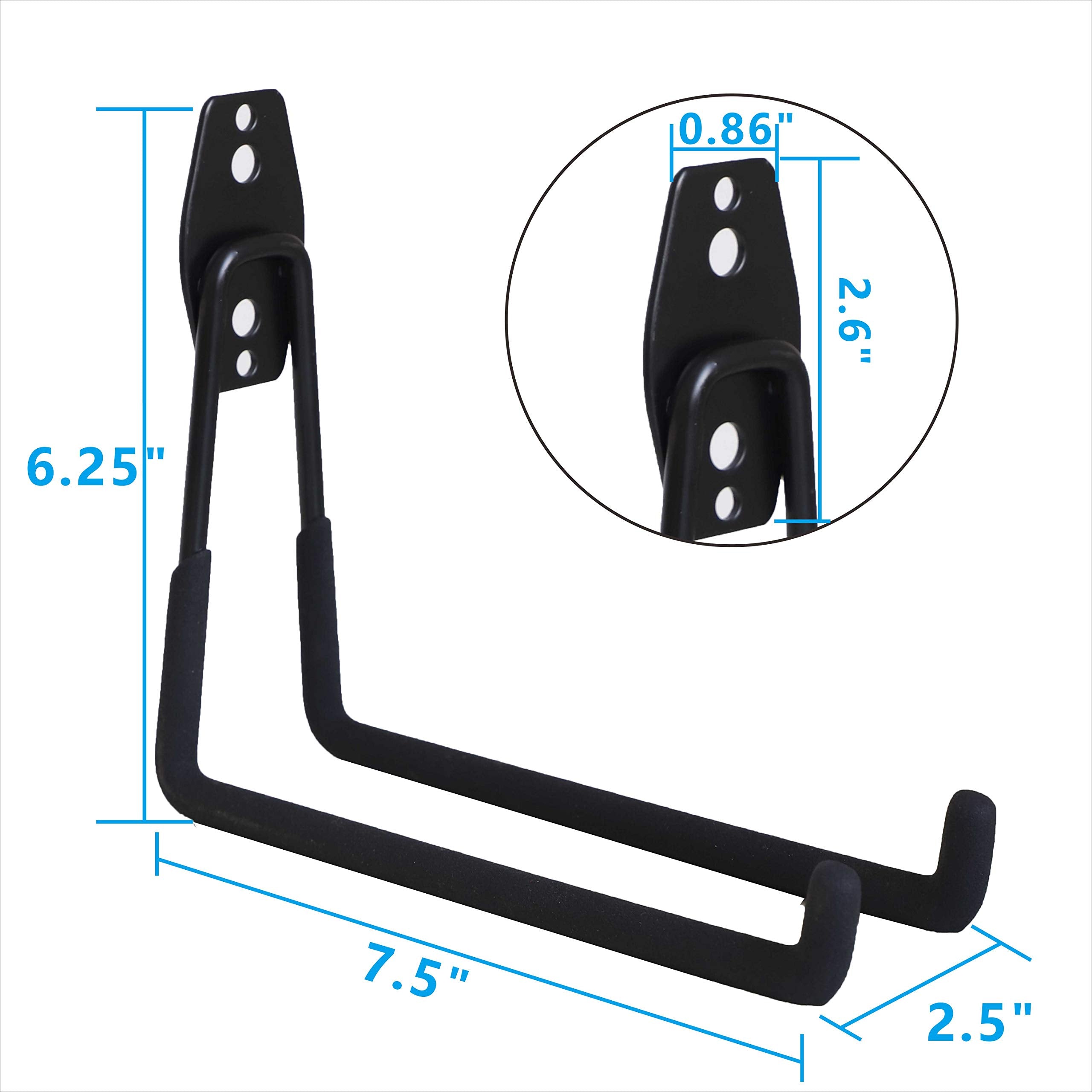 Smartology double-bar design provides added stability for heavy items.