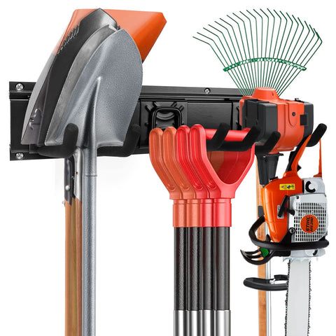 SMARTOLOGY scoop hooks close-up shows ample capacity for heavy and light tools.