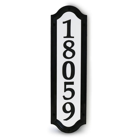 SmartSign address sign frame with reflective face improves nighttime visibility