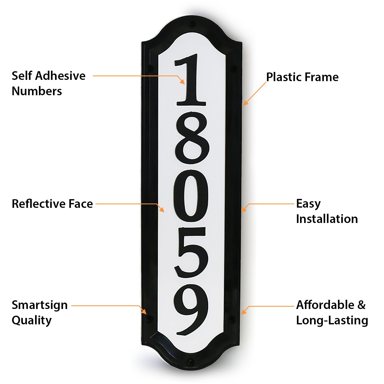SmartSign templates for 3 4 or 5 digit numbers aid precise alignment