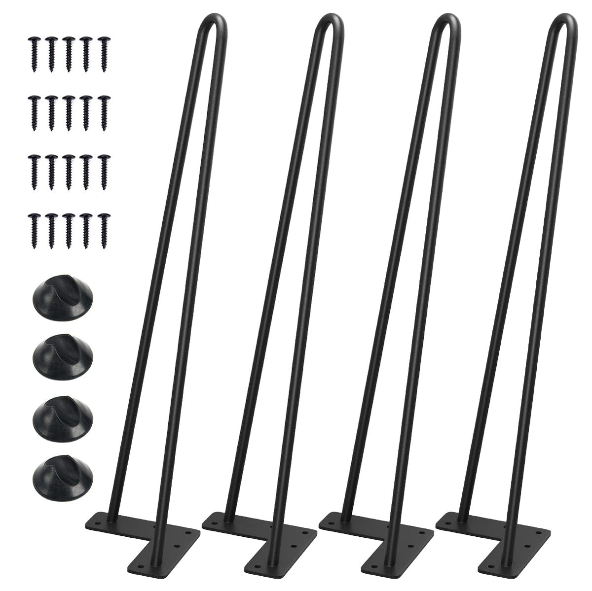 SMARTSTANDARD 18-inch hairpin leg side view shows heavy-duty steel construction.