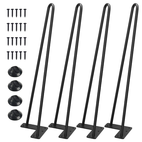 SMARTSTANDARD 18-inch hairpin leg side view shows heavy-duty steel construction.