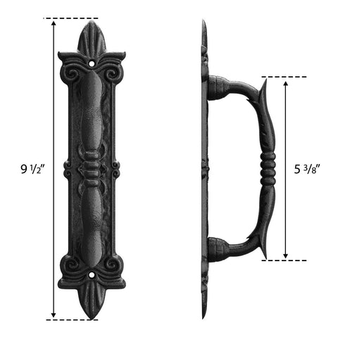 SMARTSTANDARD two-handle set with screws for quick, secure mounting.