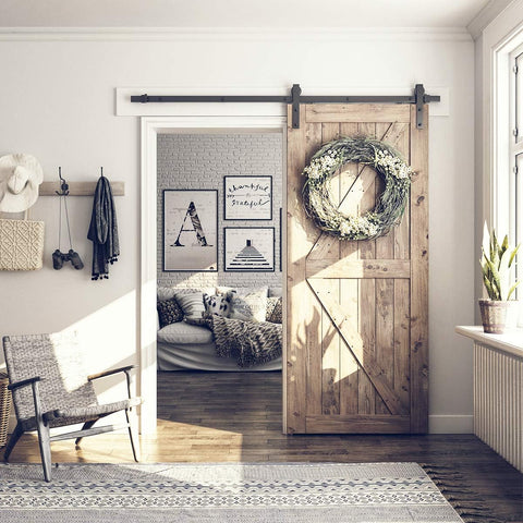 SMARTSTANDARD J-shape hanger assembly facilitating stable door mounting