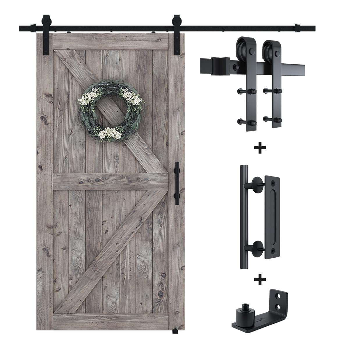 SMARTSTANDARD 6.8ft track kit for smooth, quiet door operation