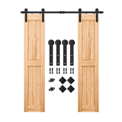 SMARTSTANDARD barn door track and rail for smooth, quiet sliding.