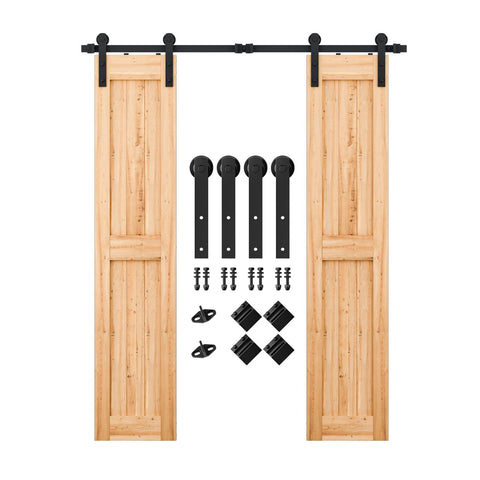 SMARTSTANDARD barn door track and rail for smooth, quiet sliding.