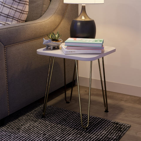 SMARTSTANDARD bronze powder-coated finish on hairpin legs adds style and durability