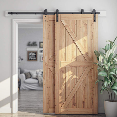 SmartStandard bypass hangers detailed view demonstrating sturdy support for heavy doors.