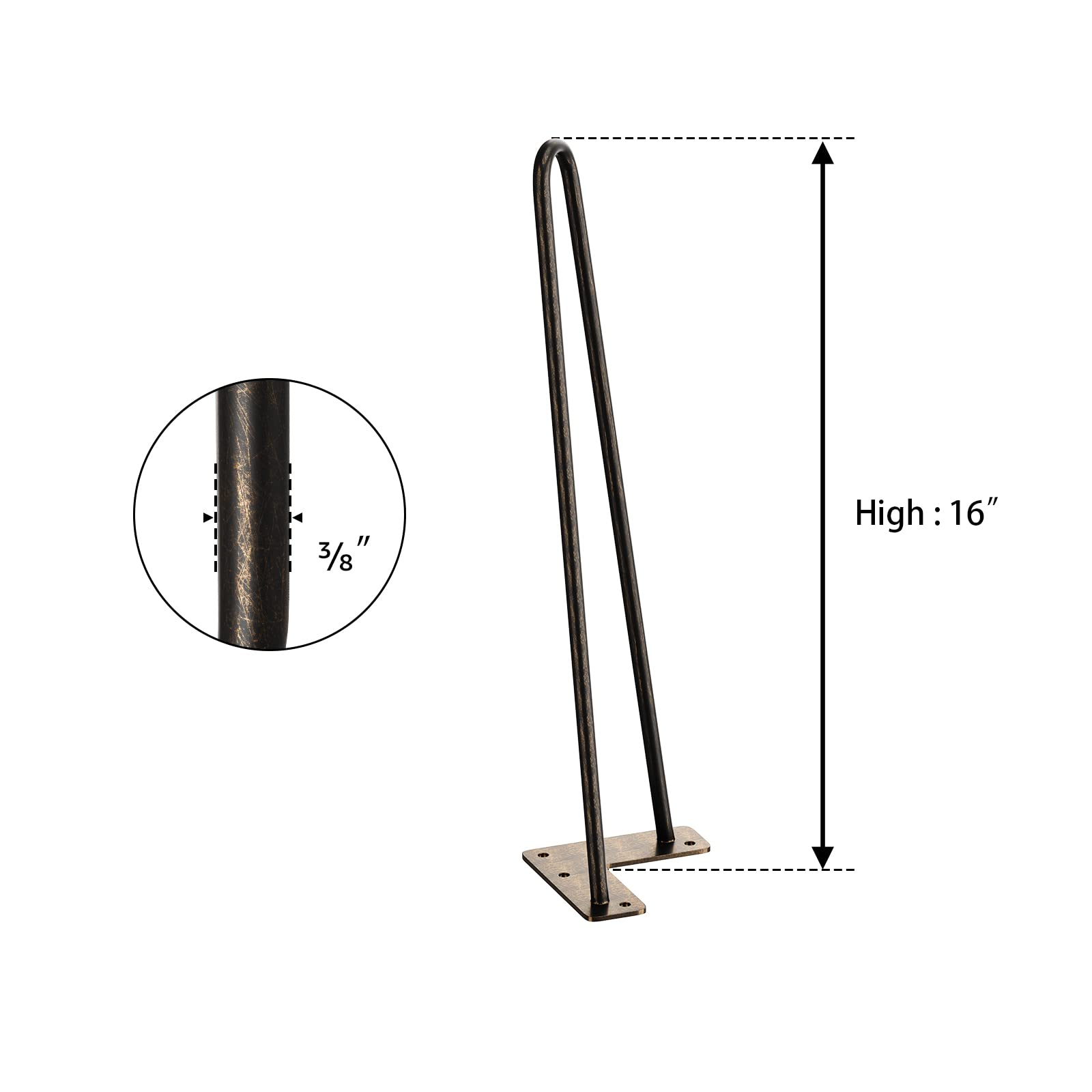 SMARTSTANDARD 16-inch legs support up to 300 lbs for sturdy upgrades