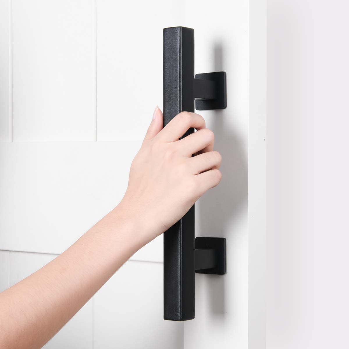 SMARTSTANDARD 12-inch handle suits thicker doors with longer screws.