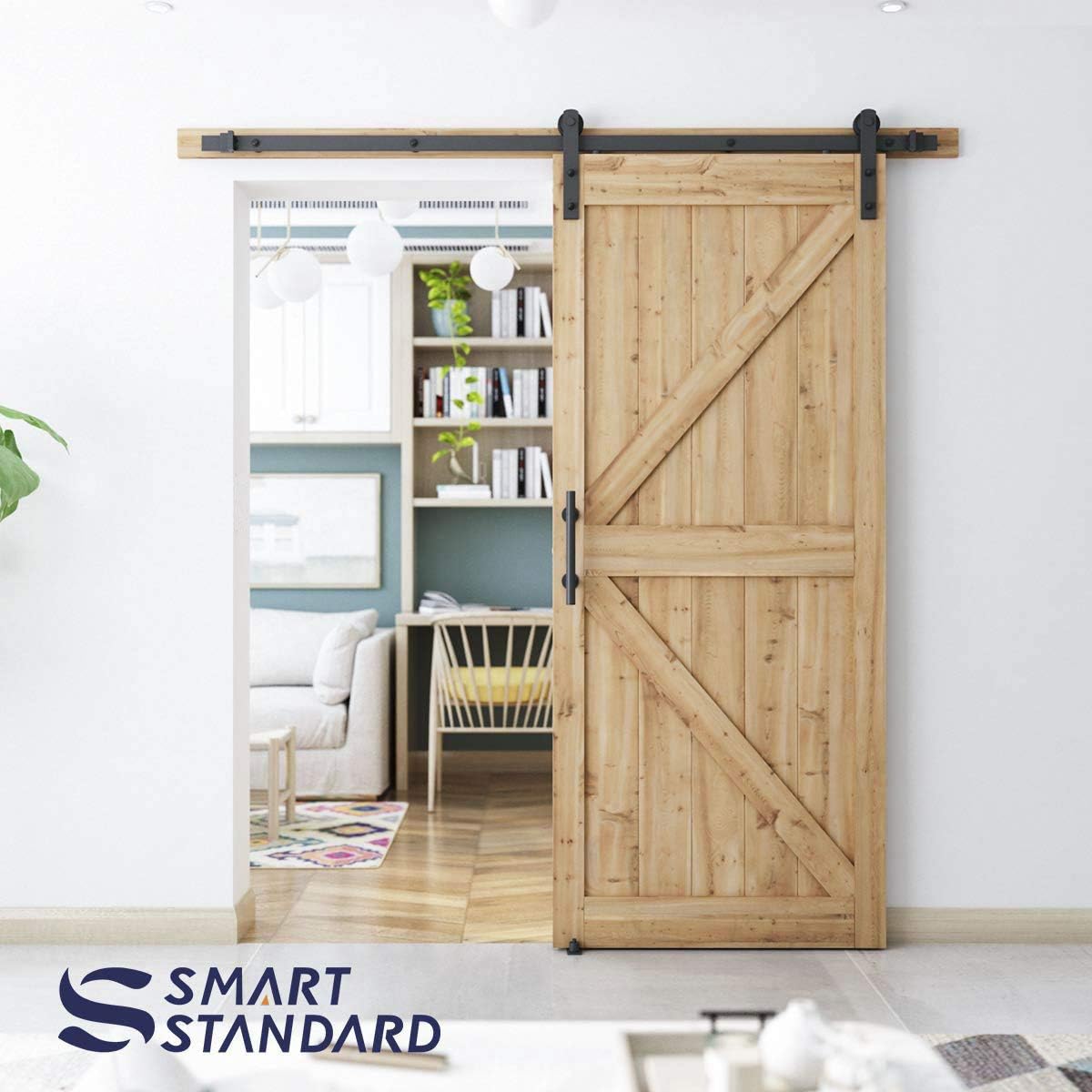 SMARTSTANDARD floor guide black aiding door alignment and quiet operation