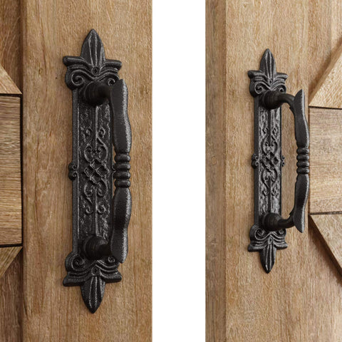 SMARTSTANDARD heavy-duty barn door handle 9.5-inch pull for gates and sheds.