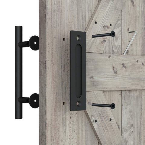 Solid stainless steel construction with a durable black finish.