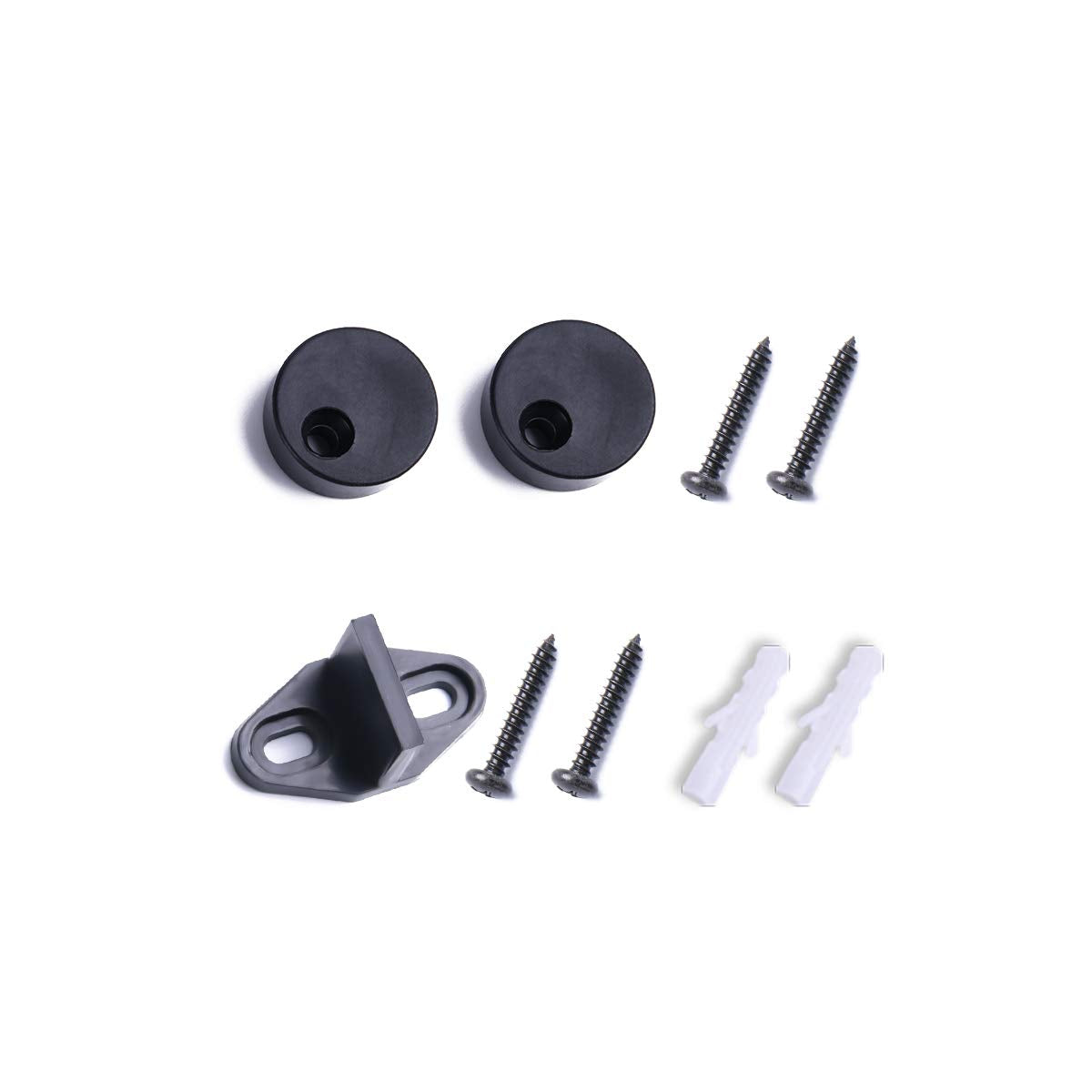 Package includes SMARTSTANDARD hangers, screws, end caps, and floor guide for easy upgrade