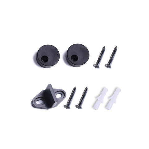 Package includes SMARTSTANDARD hangers, screws, end caps, and floor guide for easy upgrade