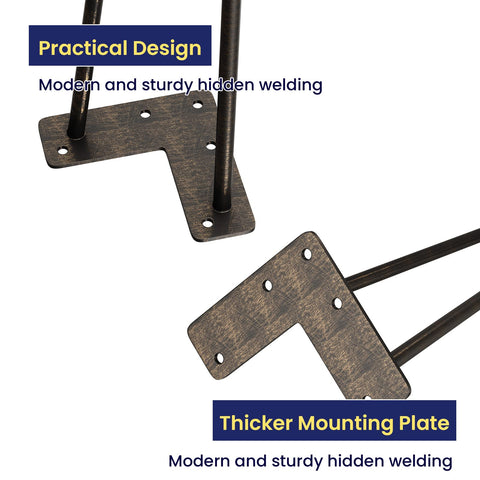 SMARTSTANDARD pre-drilled mounting bracket with five holes speeds DIY assembly