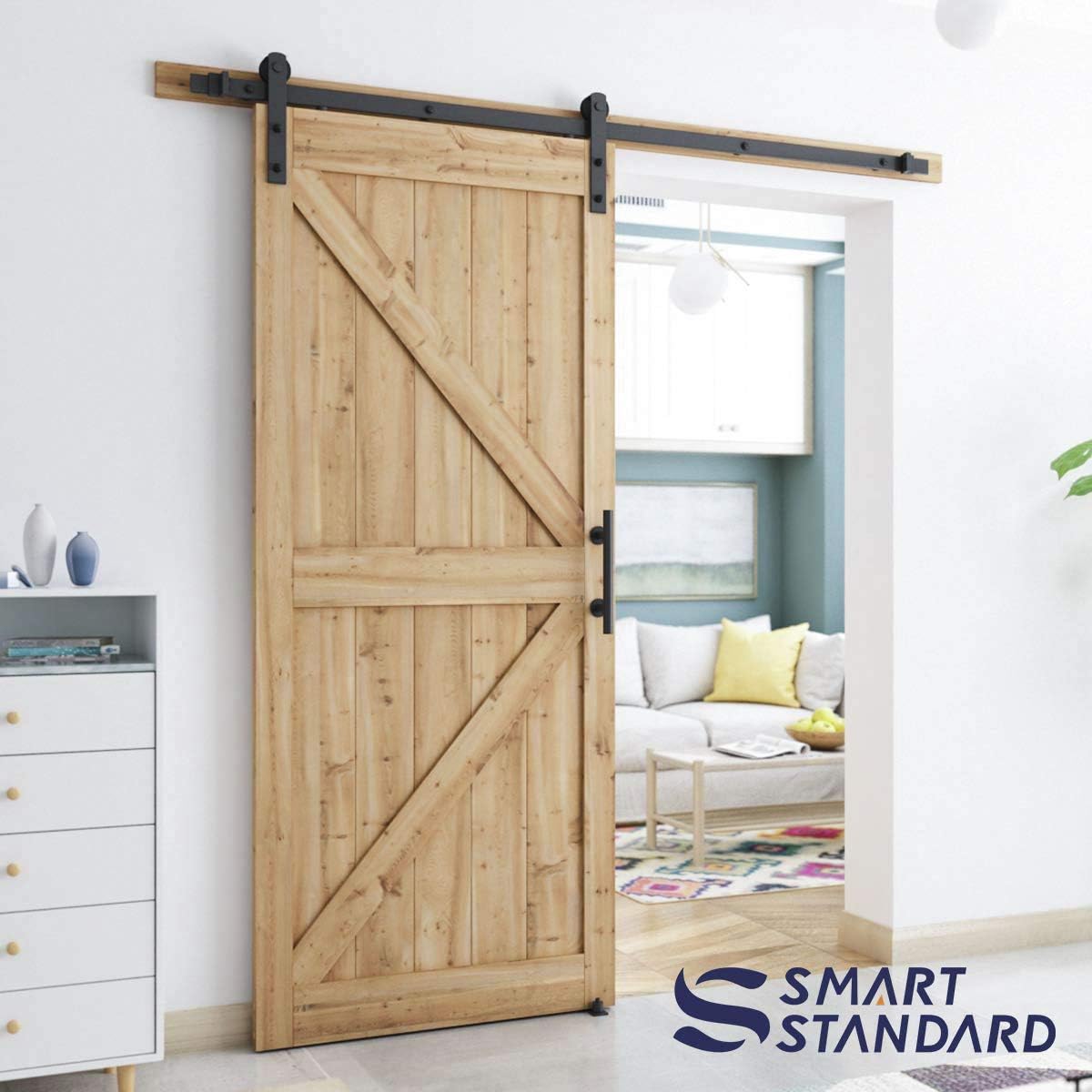 SMARTSTANDARD pull handle set in black for easy grip and style