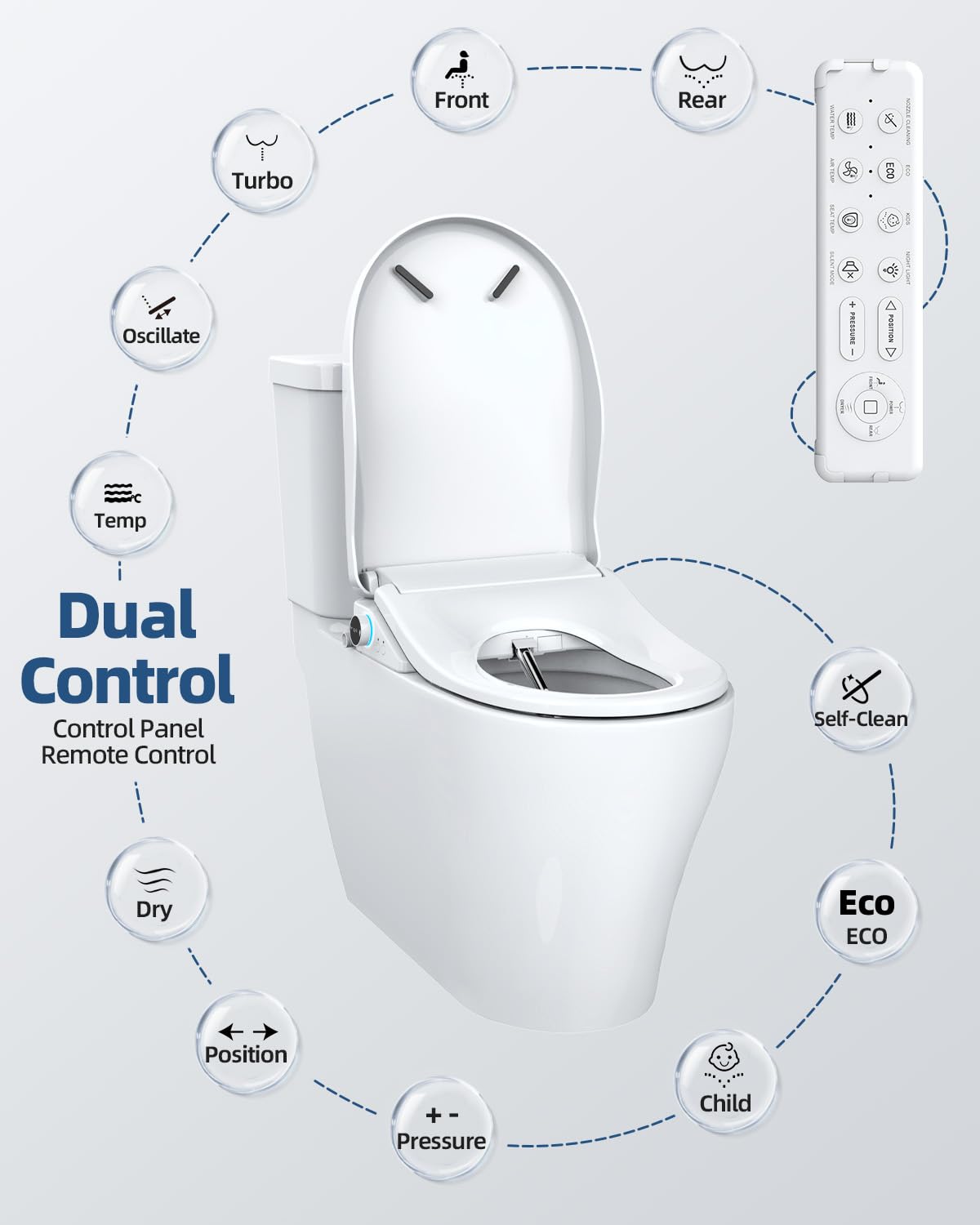 SmartWhale bidet child wash designed for gentle cleaning.