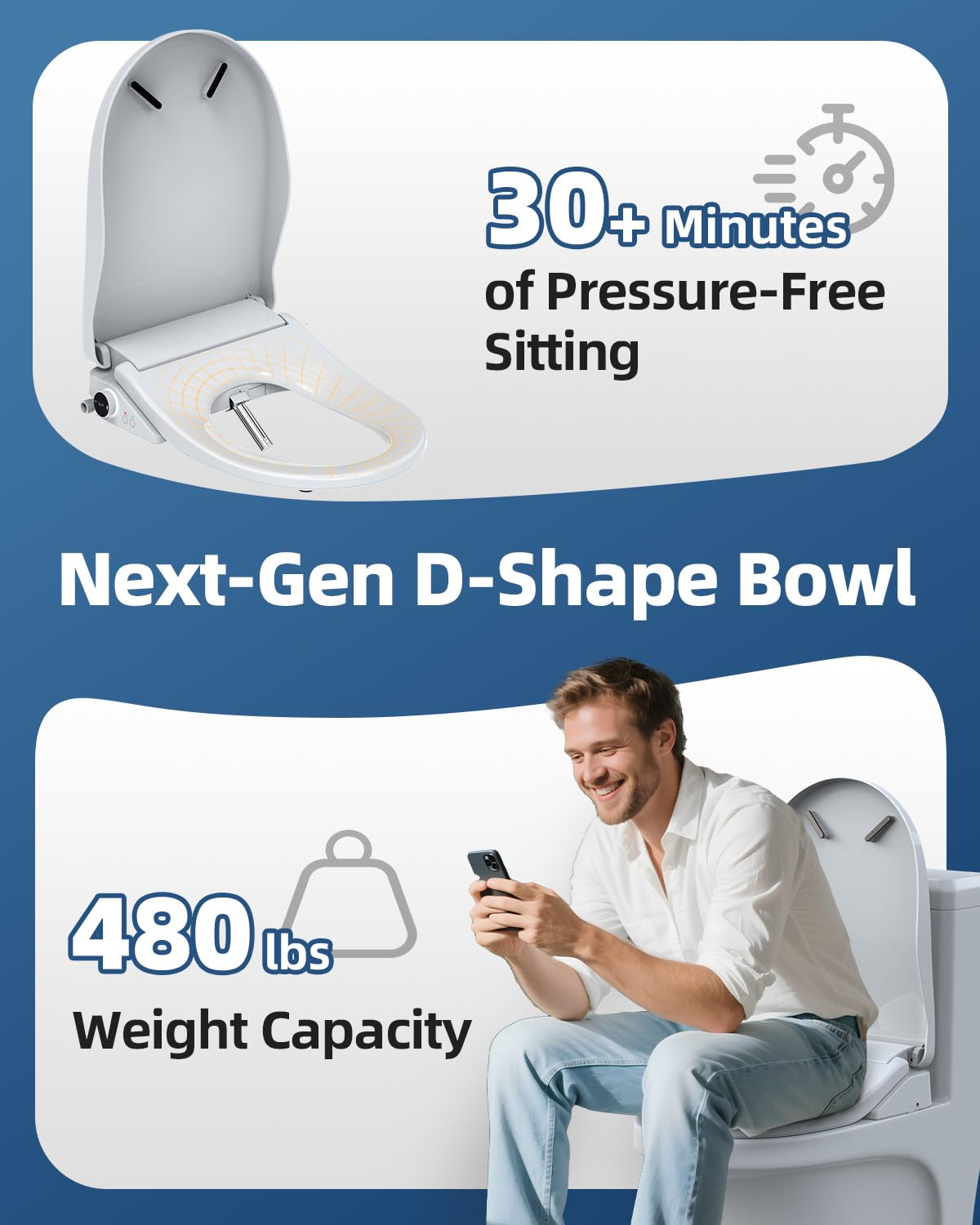 SmartWhale self-clean nozzle maintains hygienic cleanliness between uses.