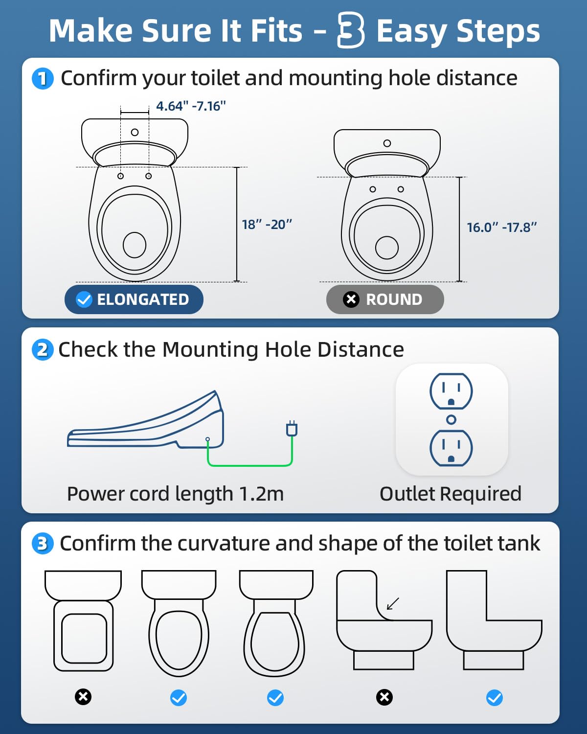 SmartWhale soft-close lid adds quiet, premium feel to the bathroom.