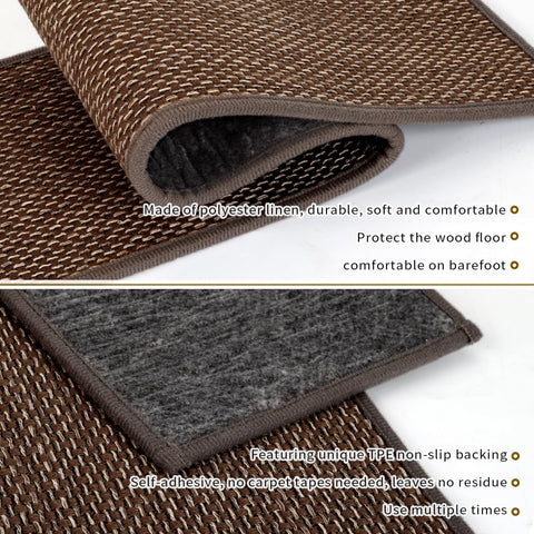 SMILOOL stair treads washable and reusable, easy maintenance.