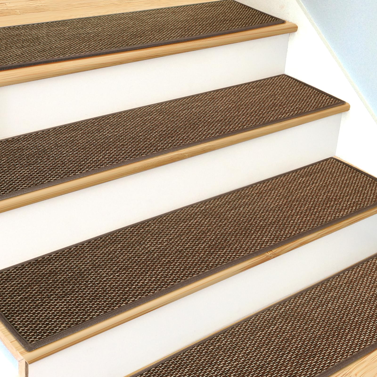 SMILOOL indoor stair treads fit wood, tile, and stone surfaces.