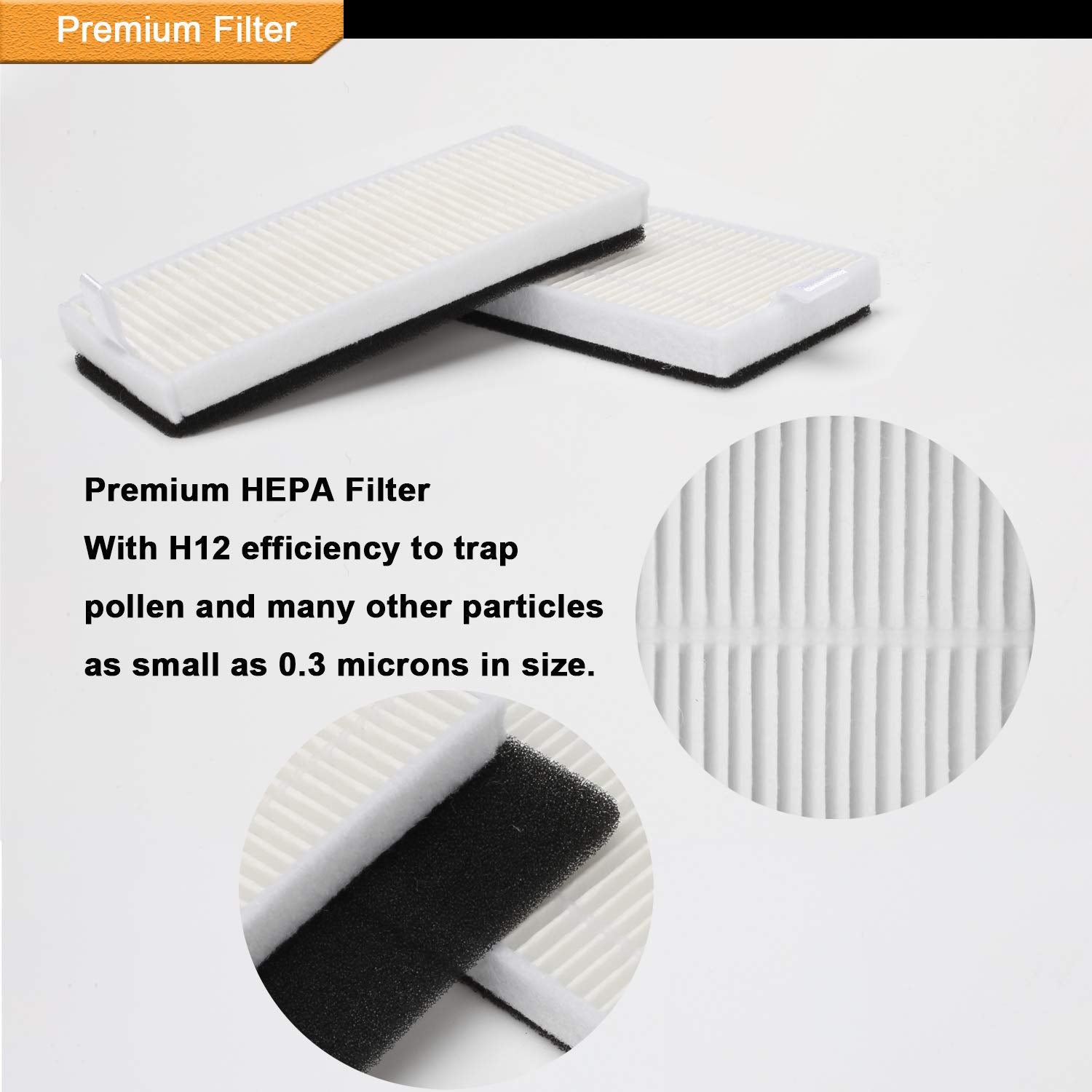 Smilyan Deebot primary filter captures dust for better airflow