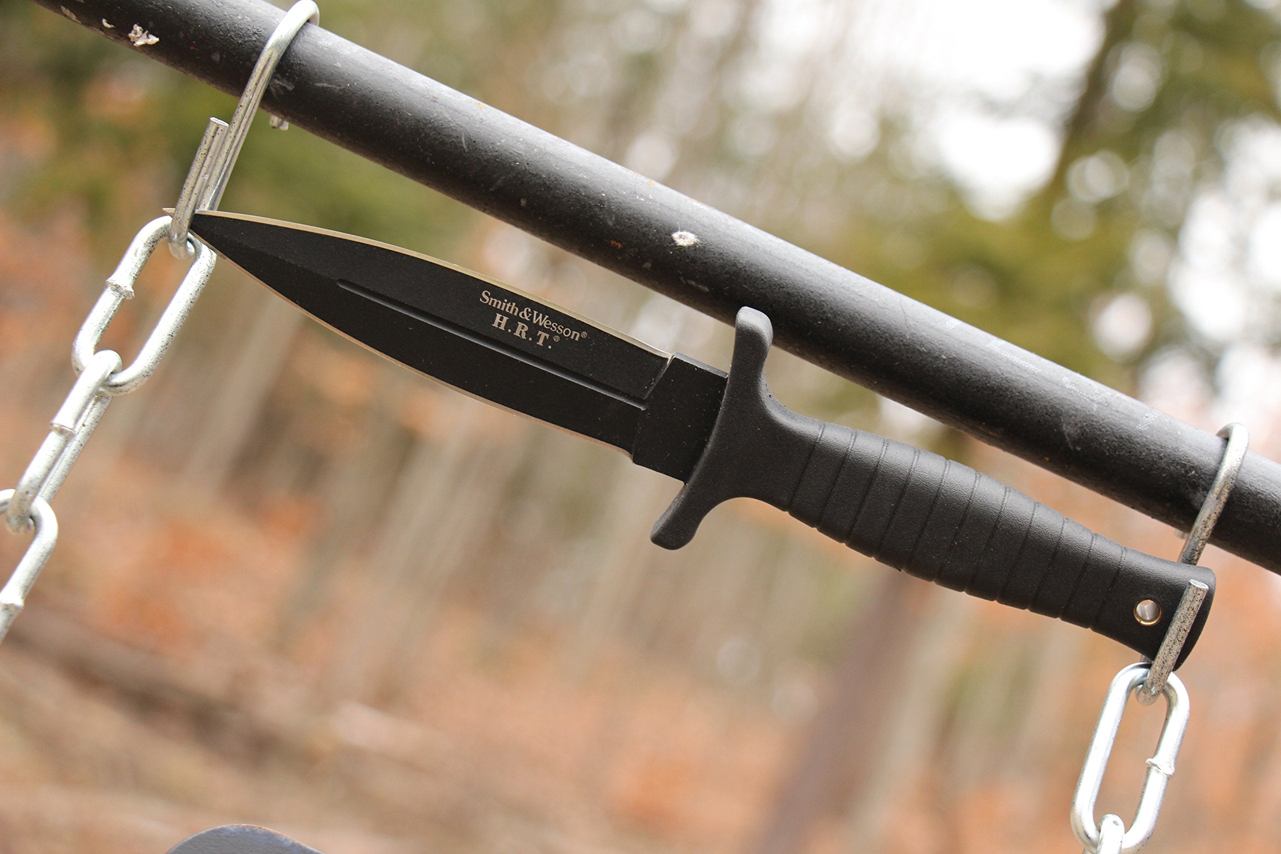 Smith & Wesson SWHRT9B dual-edge blade for versatile cutting tasks