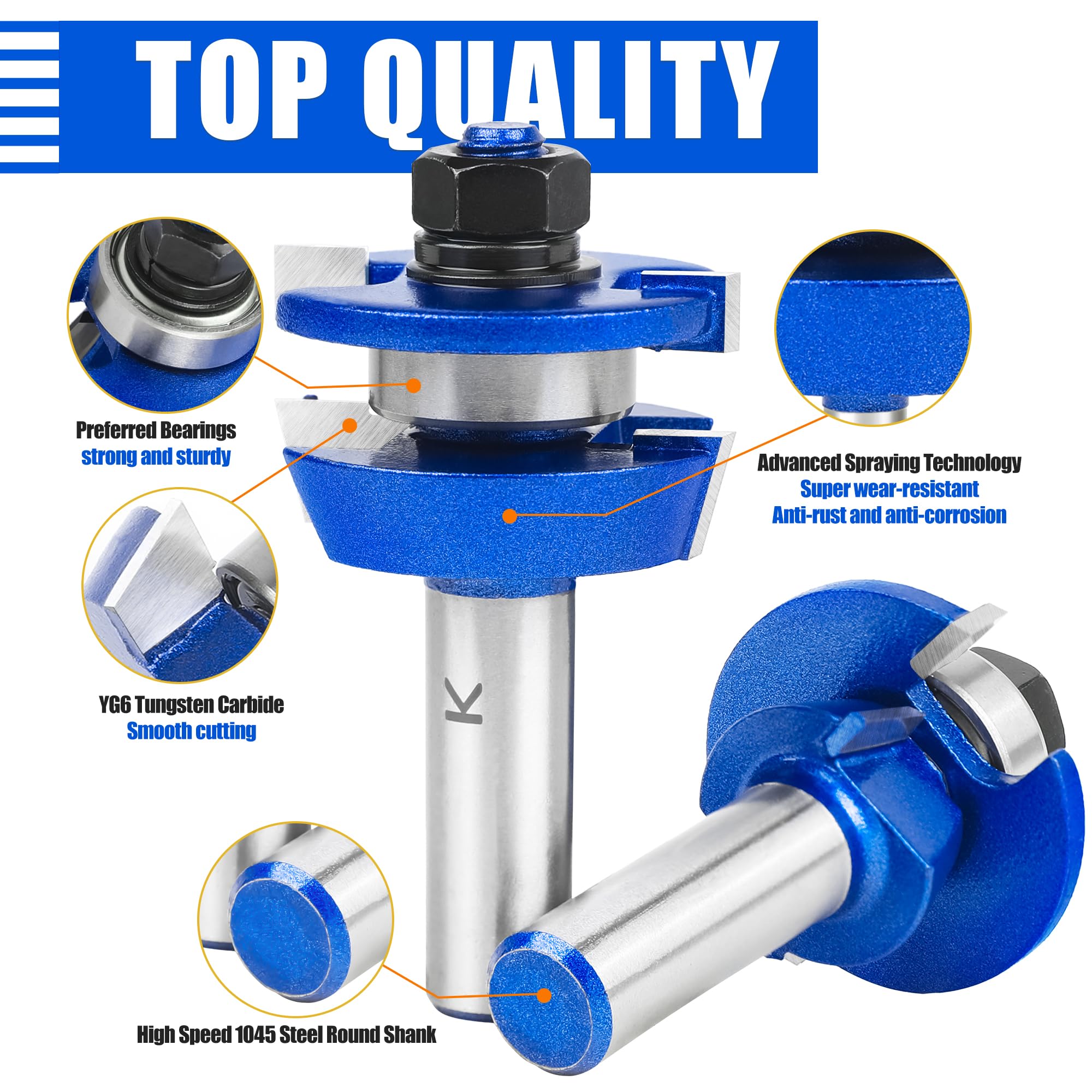 SMJXTOP ball-bearing guides ensure smooth edging during tasks.