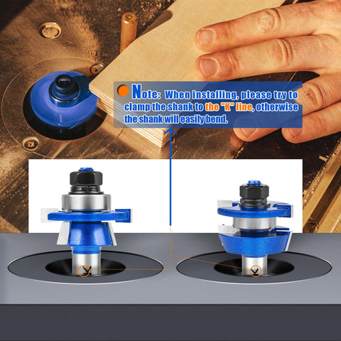 SMJXTOP 2-piece kit is ideal for edging, trimming, grooving in wood.