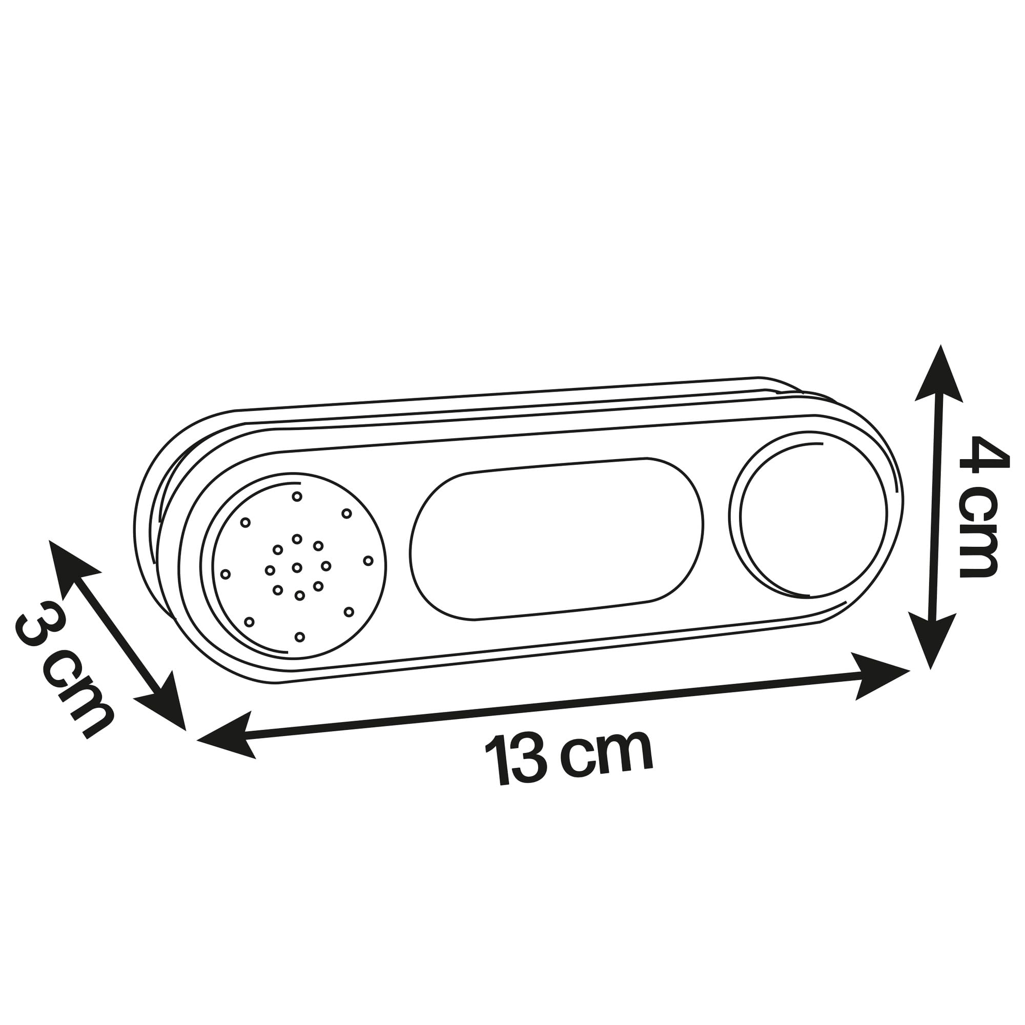 Smoby 810917 doorbell mounted on a Smoby house for outdoor use