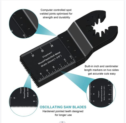 Built-in inch and centimeter markers for precise cuts