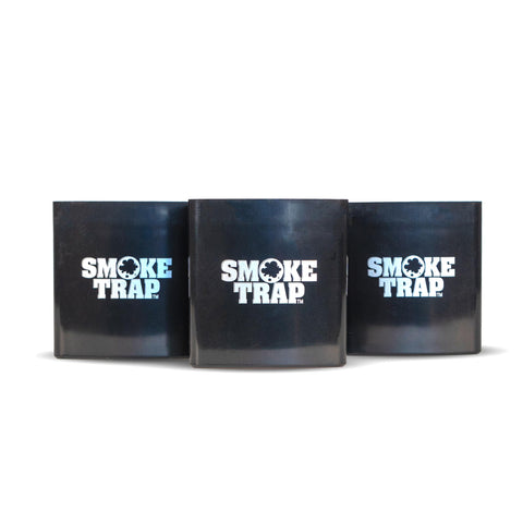 Smoke Trap 2.0 three-pack packaging keeps fresh filters ready.