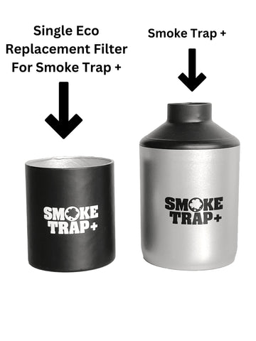 Easy install replacement filter for Smoke Trap Plus